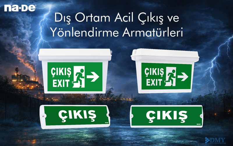 Dış Ortam Acil Çıkış ve Yönlendirme Armatürleri - Aydınlatma Çözümleri