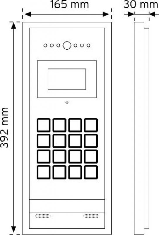 D28BC Digital Kameralı Panel RF-ID Kartlı şema